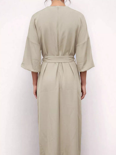Round Neck and Quarter Sleeve Dress - Your Second Look
