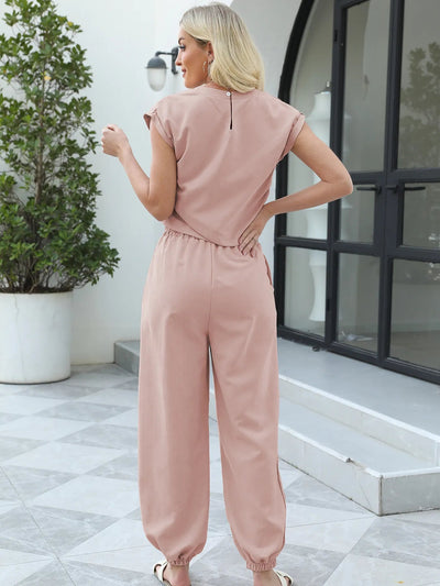 Round Neck Top and Pants Set - Your Second Look