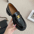 Round Toe Block Heel Loafers - Your Second Look