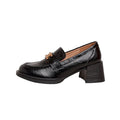 Round Toe Block Heel Loafers - Your Second Look