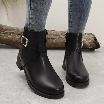 Round Toe Boots with Buckle - Your Second Look