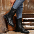 Round Toe Lace Up Boots - Your Second Look