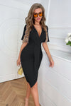 Ruched Short Sleeve Dress - Your Second Look