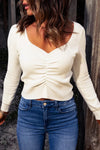 Ruched Sweetheart Sweater - Your Second Look