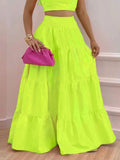 Ruffled Cami and Tiered Maxi Skirt Set - Your Second Look