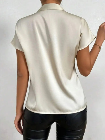 Satin Bow Tie Blouse - Your Second Look