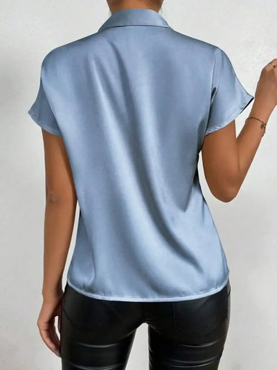 Satin Bow Tie Blouse - Your Second Look