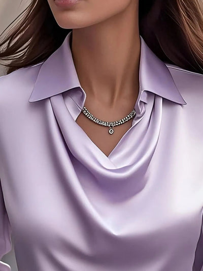 Satin Collar Blouse - Your Second Look
