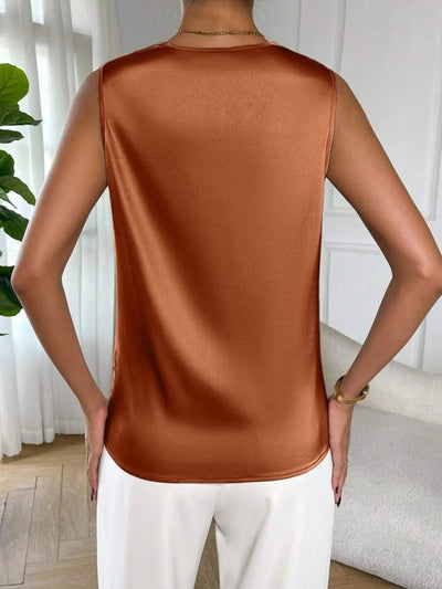 Satin Cowl Neck Blouse - Your Second Look