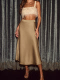 Satin Midi Skirt - Your Second Look
