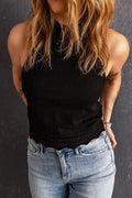 Scalloped Openwork Grecian Neck Tank - Your Second Look