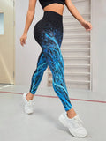 Seamless Printed High Waist Active Leggings - Your Second Look