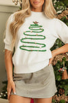 Sequin Christmas Tree Sweater - Your Second Look