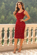 Sequin Sleeveless Slit Dress - Your Second Look
