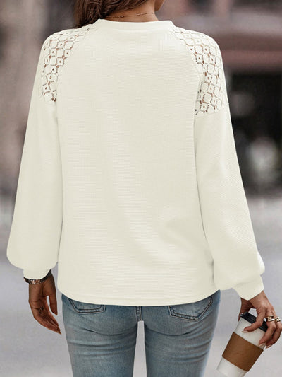 Shiny Lantern Sleeve Blouse - Your Second Look