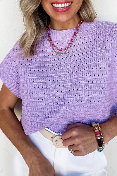 Short Sleeve Knit Sweater - Your Second Look