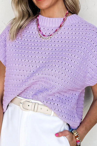 Short Sleeve Knit Sweater - Your Second Look