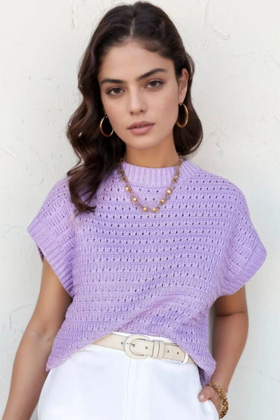 Short Sleeve Knit Sweater - Your Second Look