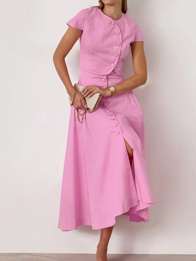 Short Sleeve Top and Skirt set - Your Second Look