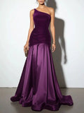 Single Shoulder Floor Length Dress - Your Second Look