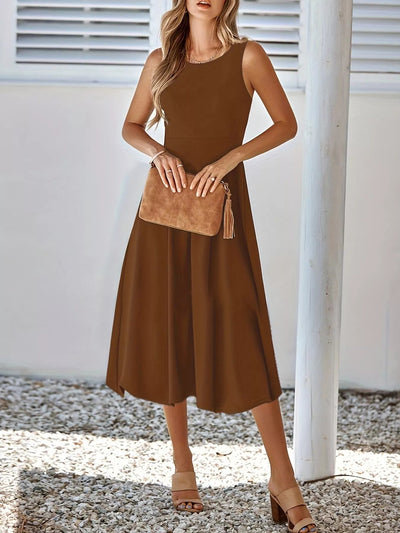 Sleeveless A - Line Midi Dress - Your Second Look