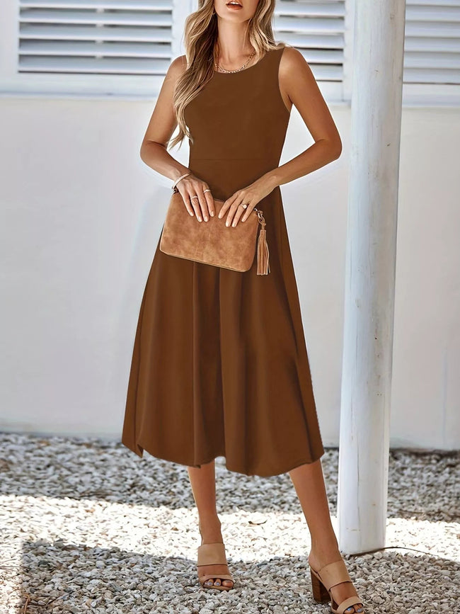 Sleeveless A - Line Midi Dress - Your Second Look