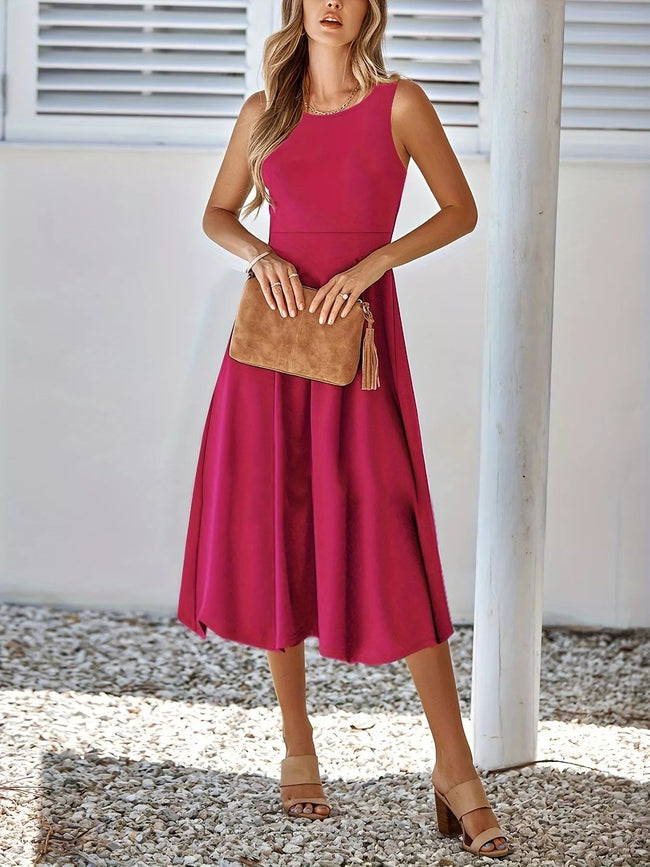 Sleeveless A - Line Midi Dress - Your Second Look
