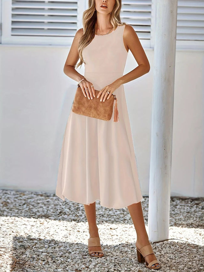 Sleeveless A - Line Midi Dress - Your Second Look