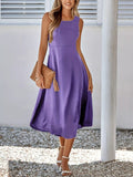 Sleeveless A - Line Midi Dress - Your Second Look