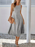 Sleeveless A - Line Midi Dress - Your Second Look