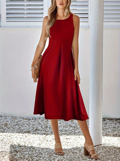 Sleeveless A - Line Midi Dress - Your Second Look