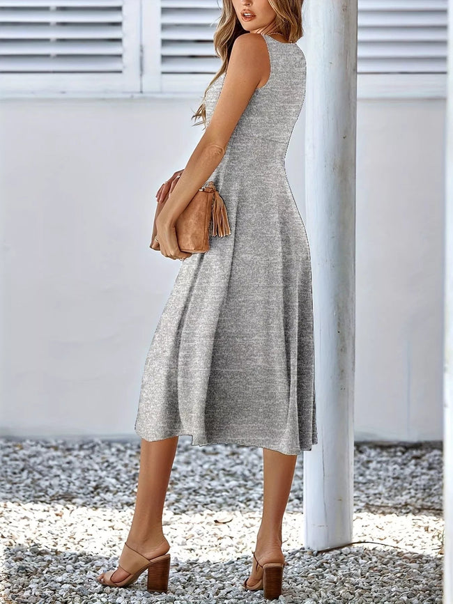 Sleeveless A - Line Midi Dress - Your Second Look