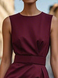 Sleeveless Midi Sheath Dress - Your Second Look