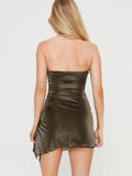 Slit Drawstring Sleeveless Wrap Dress - Your Second Look