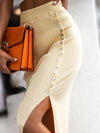 Slit Elastic Waist Skirt - Your Second Look