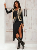 Slit Square Neck Wrap Dress - Your Second Look