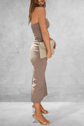 Slit Tube Midi Dress - Your Second Look