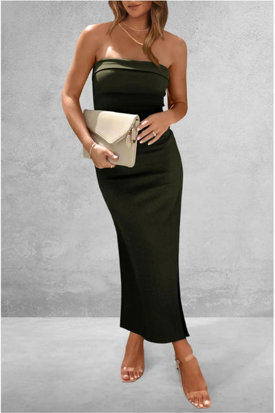 Slit Tube Midi Dress - Your Second Look