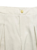 Slit Wide Leg Pleated Pants - Your Second Look