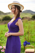 Smocked Bodice Tie Belt Jumpsuit - Your Second Look