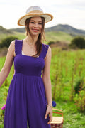 Smocked Bodice Tie Belt Jumpsuit - Your Second Look