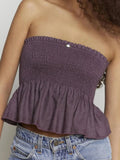 Smocked Peplum Tube Top - Your Second Look