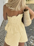 Smocked Tube Top and Shorts Set - Your Second Look