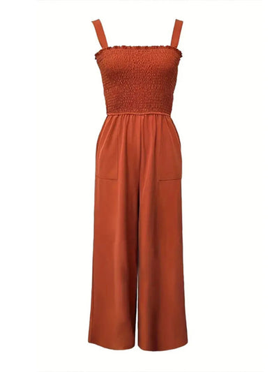 Smocked Wide Leg Jumpsuit - Your Second Look