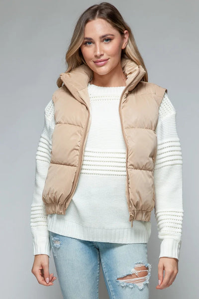 Snobbish Fine Fur Lining Quilted Vest - Your Second Look