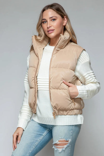 Snobbish Fine Fur Lining Quilted Vest - Your Second Look