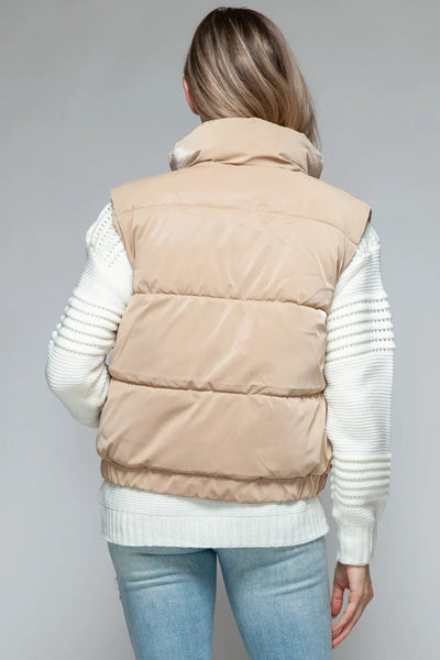 Snobbish Fine Fur Lining Quilted Vest - Your Second Look