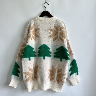 Snowflake Round Neck Sweater - Your Second Look