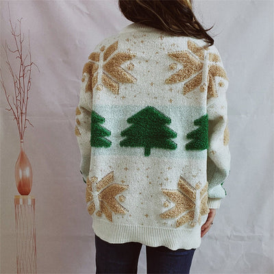 Snowflake Round Neck Sweater - Your Second Look