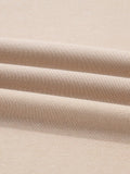 Solid Color Oversize Slit Sweatshirt and Ribbed Leggings 2pcs Set - Your Second Look